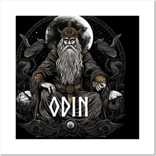 Odin Allfather God Norse Mythology Asgardians Posters and Art